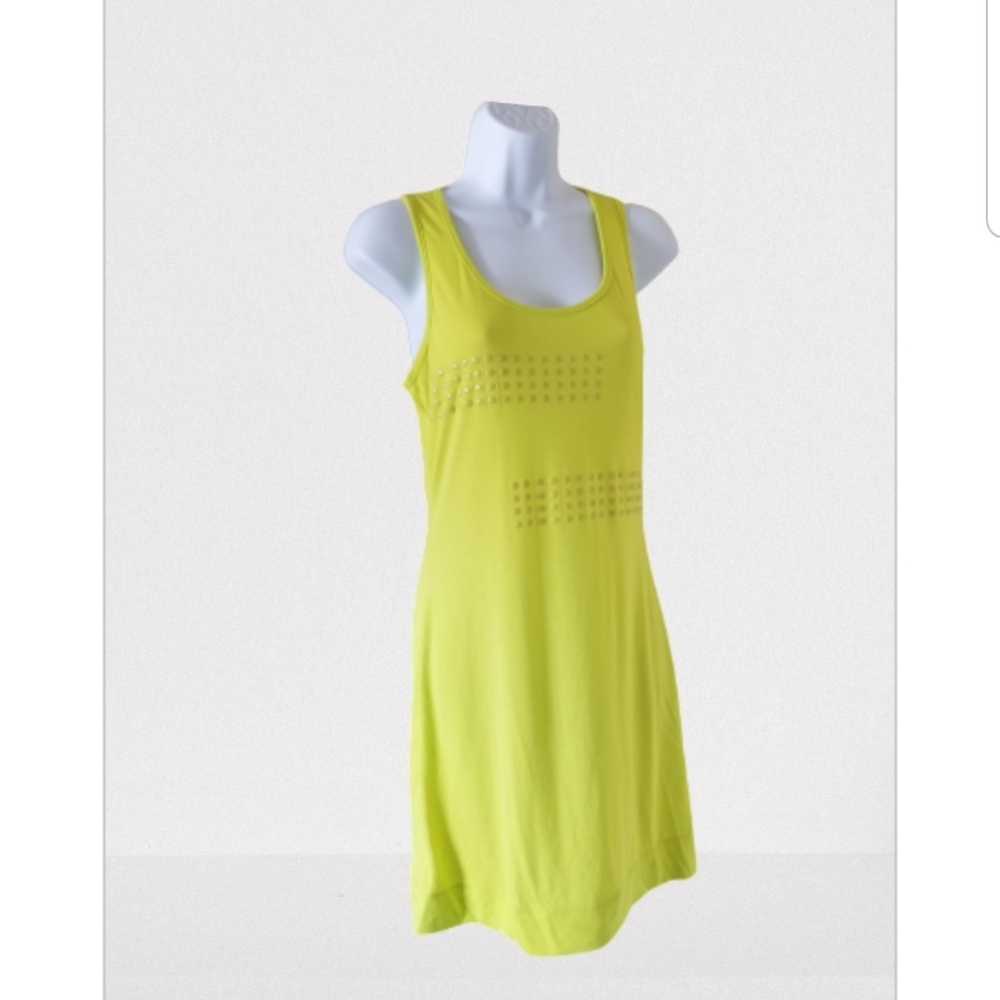 Xhilaration Neon Yellow Bodycon  Dress, sz S